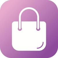 Unique Handbag Vector Glyph Icon