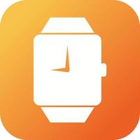 icono de glifo de vector de reloj con estilo único