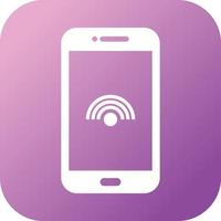 Unique Wifi Connection Vector Glyph Icon