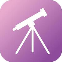 Unique Telescope Vector Glyph Icon