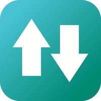 Unique Data Connection Vector Glyph Icon