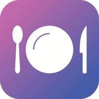 Unique Utensils Vector Glyph Icon