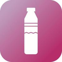 Beautiful Water Bottle Glyph Vector Icon