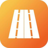 Beautiful Highway Vector Glyph icon