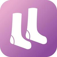 Unique Socks Vector Glyph Icon