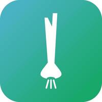 Unique Spring Onion Vector Glyph Icon