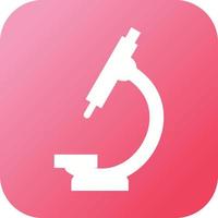 Unique Microscope Vector Glyph Icon