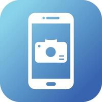 Unique Camera App Vector Glyph Icon