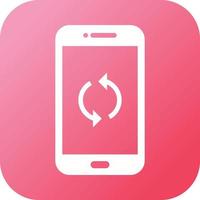 Unique Synchronize Vector Glyph Icon