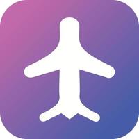 Unique Airplane Mode Vector Glyph Icon