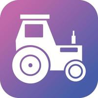 Beautiful Tractor Vector Glyph Icon