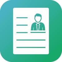 Beautiful Report Vector Glyph Icon