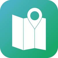 Beautiful Mark on maps Vector Glyph icon