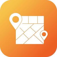 Beautiful Mark place on map Vector Glyph icon