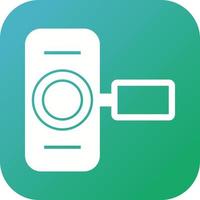 Unique Hand Camera I  Vector Glyph Icon