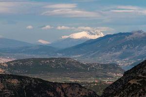 paisajes del parque natural tzoumerka foto