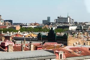 riga desde arriba en el verano foto