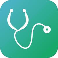 Beautiful stethoscope Vector Glyph icon