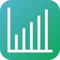 Beautiful Business chart Vector Glyph Icon