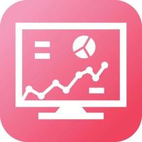 Beautiful Business Chart Vector Glyph icon