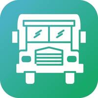 Beautiful Bus Vector Glyph Icon