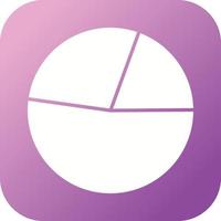 Beautiful Pie chart Vector Glyph icon