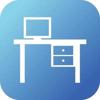 Beautiful Workplace Vector Glyph icon