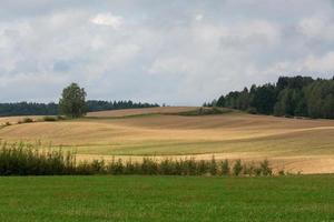 Latvian summer landscapes with clouds photo