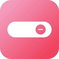 Beautiful Slide button Glyph Vector Icon