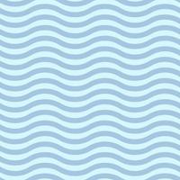 Pattern of blue wavy horizontal lines in flat style for print and design. Vector illustration.
