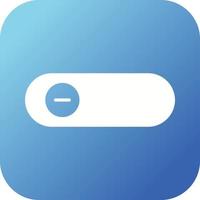 Beautiful Slide Button Glyph Vector Icon