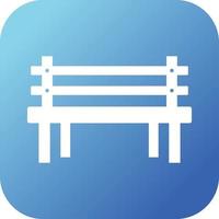 Beautiful Bench Glyph Vector Icon