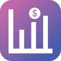 Beautiful Business chart Vector Glyph Icon