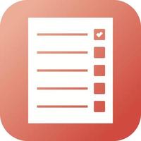 Beautiful Quiz Glyph Vector Icon