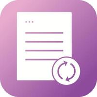 Beautiful Sync Data Glyph Vector Icon