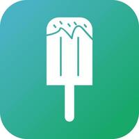Beautiful Ice lolly Glyph Vector Icon