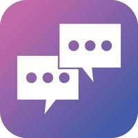 Beautiful Conversation Glyph Vector Icon