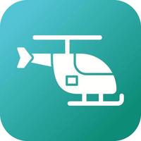 icono de vector de helicóptero