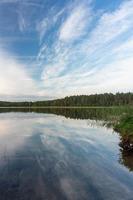 Latvian lake landscapes in summer photo