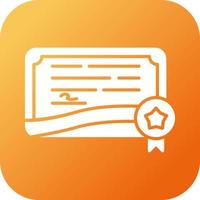 Certificate Vector Icon