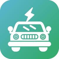 Electric Car Vector Icon