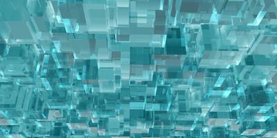 abstract art cyan crystals cube shape 3D rendered image background image photo