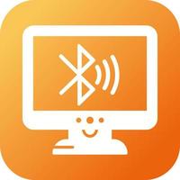 Bluetooth Lcd Vector Icon