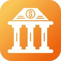 Bank Building Vector Icon