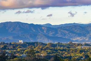 Beautiful mountain landscape city panorama forest trees nature Costa Rica. photo