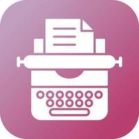 Typewriter Vector Icon