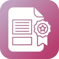 Certificate Vector Icon