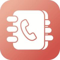 Contact Book Vector Icon