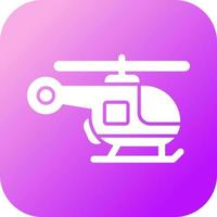 icono de vector de helicóptero