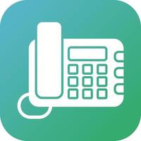 Land Line Phone Vector Icon